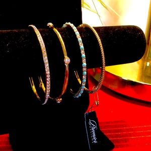 Gold Bracelet Bangle Set